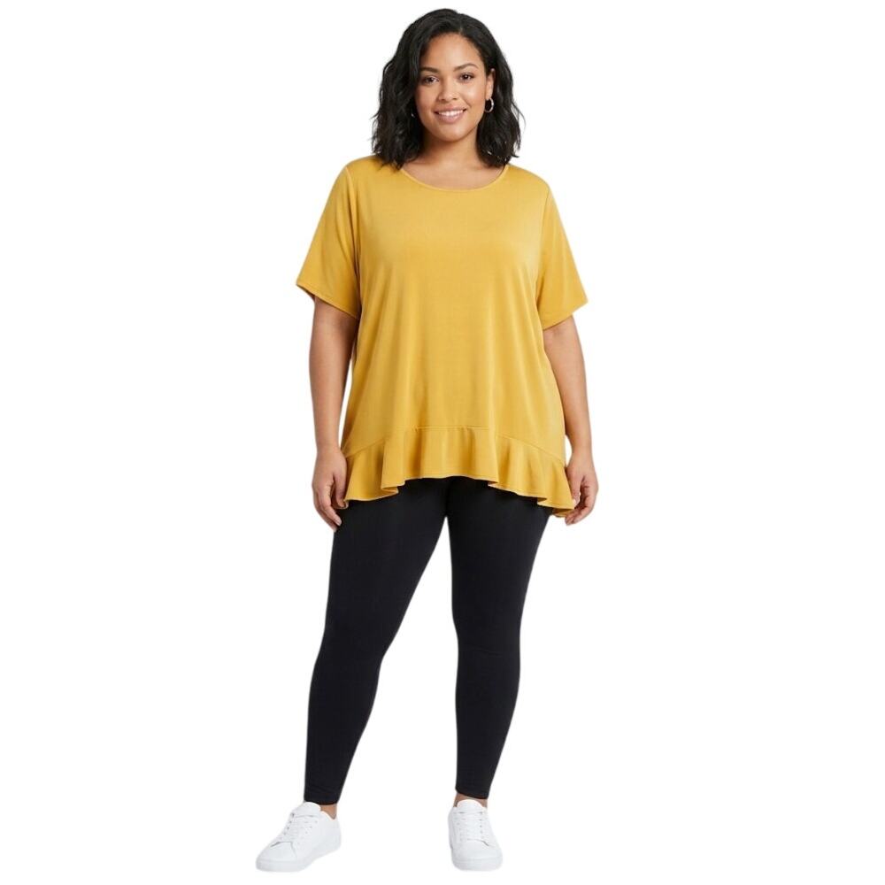 Cato Plus Size Ruffled Top Blouse Lightweight Flowy Summer 3X